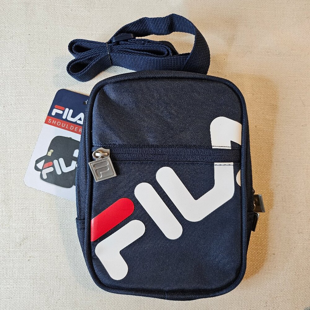 FILA UNISEX Mini Crossbody Shoulder Bag - Navy